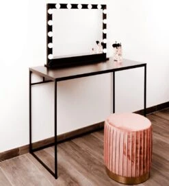 Make Up Spiegel Met Verlichting | Vivo | Hollywood Spiegel | Zwart | Touch | 3 Standen | 70x54 -Chique Cosmetica Winkel 1094x1200 1