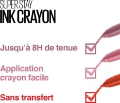 Maybelline SuperStay Ink Crayon Matte Lippenstift - 35 Treat Yourself - Roze -14 Gr 39 Maybelline SuperStay Ink Crayon Matte Lippenstift - 35 Treat Yourself - Roze -14 Gr -Chique Cosmetica Winkel 1200x1031