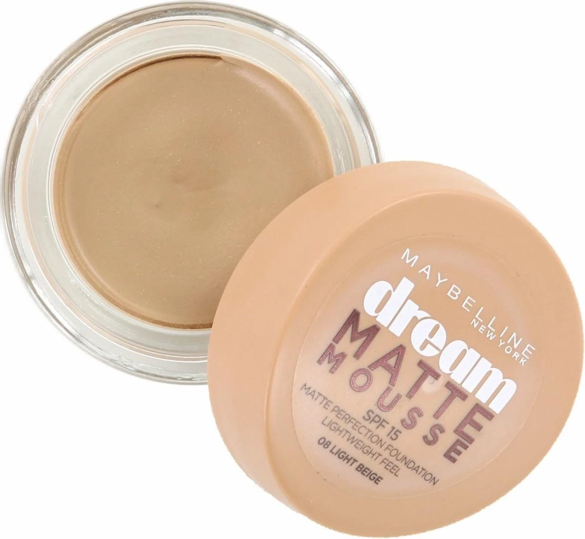 Maybelline Dream Matte Mousse Foundation - 08 Light Beige 1 Maybelline Dream Matte Mousse Foundation - 08 Light Beige