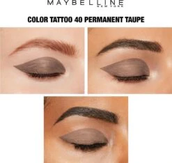 Maybelline Eye Studio Color Tattoo Oogschaduw - 40 Permanent Taupe/bruin -Chique Cosmetica Winkel 1200x1138 2
