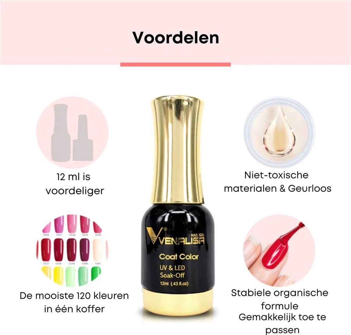 Venalisa 120 Set | 12ml Per Stuk | Professionele Set | Gellak Nagellak | Inclusief Koffer | Polygel | Polygel Kleuren | Polygel Nagels | Polygel Kit 3 Venalisa 120 Set | 12ml Per Stuk | Professionele Set | Gellak Nagellak | Inclusief Koffer | Polygel | Polygel Kleuren | Polygel Nagels | Polygel Kit - Afbeelding 3