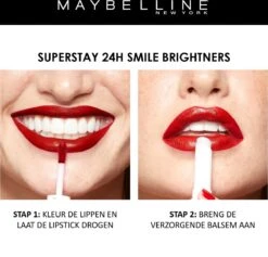 Maybelline SuperStay 24H Smile Brighters Lippenstift - 860 Crisp Magenta - Roze - Langhoudend -Chique Cosmetica Winkel 1200x1150