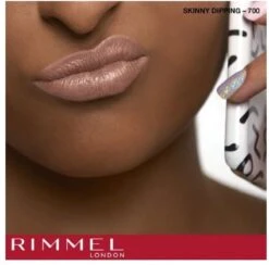 Rimmel London Provocalips Kiss Proof 16 Hr Liquid Lip - 700 Skinny Dipping - 7 Ml - Nude -Chique Cosmetica Winkel 1200x1186 1