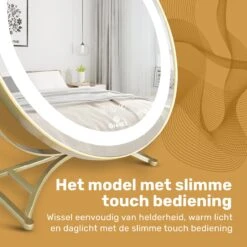 Great's® Make Up Spiegel Met LED Verlichting - ⌀ 40cm - Visagie Spiegel Rond - Extra Close Up Spiegeltje 10x - Goud 15 Great's® Make Up Spiegel Met LED Verlichting - ⌀ 40cm - Visagie Spiegel Rond - Extra Close Up Spiegeltje 10x - Goud -Chique Cosmetica Winkel 1200x1200 263