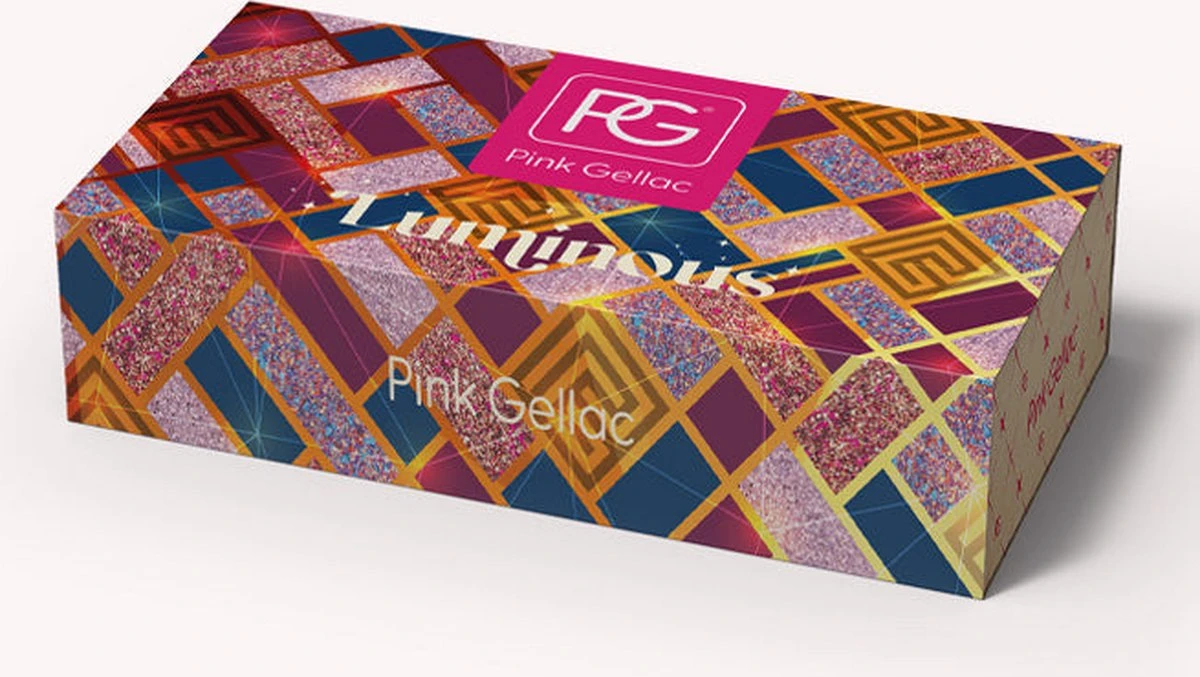 Pink Gellac - Color Box Luminous - Gellak - Set Van 3 Glitter En 2 Effen Kleuren 2 Pink Gellac - Color Box Luminous - Gellak - Set Van 3 Glitter En 2 Effen Kleuren - Afbeelding 2