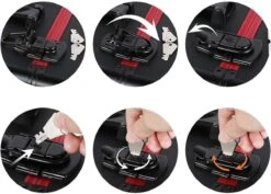 Make-upkoffer, Kapperskoffer, Cosmeticakoffer, Lege Nagelkoffer, Multikoffer, Afsluitbaar Voor Nageldesign/massageolie/fotoapparatuur, 34,7 X 22,2 X 25 Cm , Volledig Zwart HM-YAHEE-411233 -Chique Cosmetica Winkel 1200x859