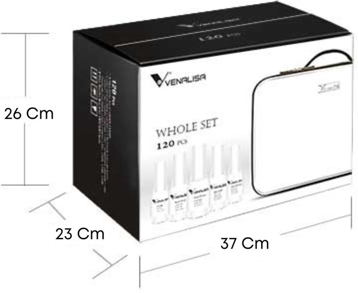 Venalisa 120 Set | 12ml Per Stuk | Professionele Set | Gellak Nagellak | Inclusief Koffer | Polygel | Polygel Kleuren | Polygel Nagels | Polygel Kit 2 Venalisa 120 Set | 12ml Per Stuk | Professionele Set | Gellak Nagellak | Inclusief Koffer | Polygel | Polygel Kleuren | Polygel Nagels | Polygel Kit - Afbeelding 2