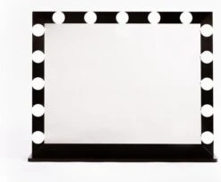 Make Up Spiegel Met Verlichting | Vivo | Hollywood Spiegel | Zwart | Touch | 3 Standen | 70x54 -Chique Cosmetica Winkel 1200x985 1