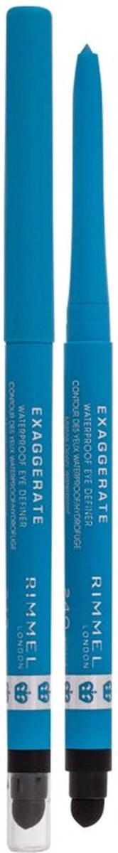 Rimmel London Exaggerate Waterproof Eye Definer Eyeliner - 240 Aqua Sparkle 3 Rimmel London Exaggerate Waterproof Eye Definer Eyeliner - 240 Aqua Sparkle - Afbeelding 3