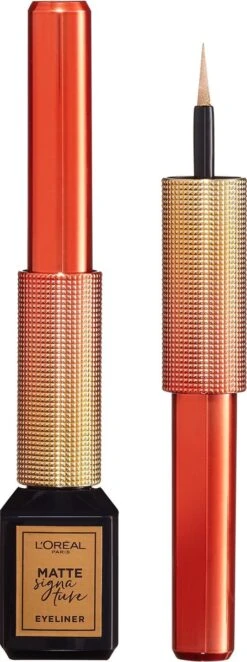 L’Oréal Paris Paris Electric Nights Superliner Matte Signature Eyeliner - Limited Edition – 10 Gold – Goud -Chique Cosmetica Winkel 448x1200 1