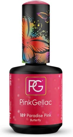 Pink Gellac - Paradise Pink - Gellak - Vegan - Roze - Glanzend - 15ml -Chique Cosmetica Winkel 645x1200