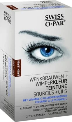 Swiss O Par - Wenkbrauw- En Wimperverf Bruin 1 Set -Chique Cosmetica Winkel 710x1200