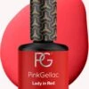 Pink Gellac - Lady In Red - Gellak - Rood - 15 Ml