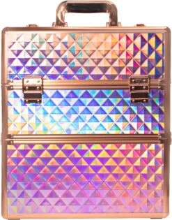 Koffer Groot Holo/Golden Rose XXL Met Opbergvakken -Chique Cosmetica Winkel 942x1200 2